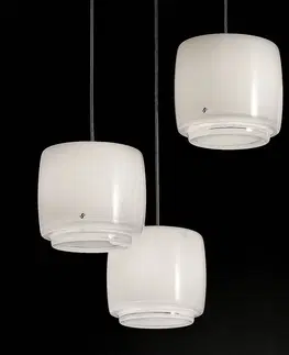 Závesné svietidlá Vistosi Sklenená závesná lampa Bot, Ø 16 cm