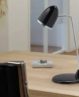 Stolové lampy na písací stôl Maul LED stolová lampa MAULstarlet, čierna