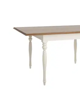 Jedálenské stoly TARANKO Florencja FL-S4 rozkladací jedálenský stôl vanilka / dub Florencja