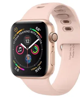 Príslušenstvo k wearables Silikónový remienok Spigen Silicone Fit pre Apple Watch 44/42 mm, ružový