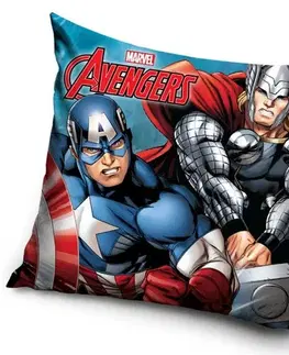 Obliečky Carbotex Obliečka na vankúšik Avengers Kapitán Amerika a Thor, 40 x 40 cm