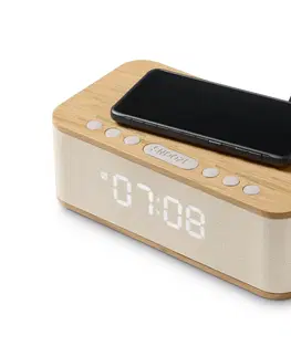 Alarm Clocks Budík s funkciou bezdrôtového nabíjania a s Bluetooth®