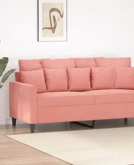 Pohovky a gauče 2miestna pohovka 140 cm Dekorhome Ružová