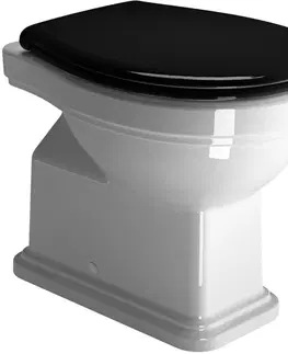 Kúpeľňa GSI - CLASSIC WC sedátko, Soft Close, čierna/chróm MSC87CN20