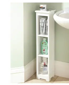 Kúpeľňový nábytok Skrinka do kúpeľne 20x80x20 indický masív palisander