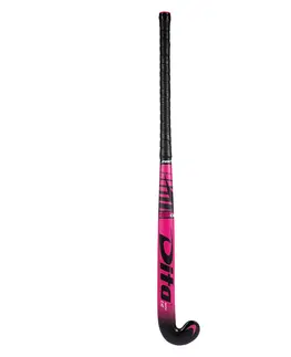 hokej Hokejka pre pokročilých dospelých hráčov 40% karbón low bow FiberTec C40 ružová