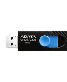 USB Flash disky USB kľúč A-DATA UV320, 32GB, USB 3.1 - rýchlosť 80 MB/s, Black (AUV320-32G-RBKBL)