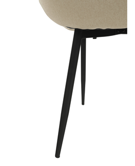 Jedálenské stoličky KONDELA Sarin jedálenská stolička béžová / čierna