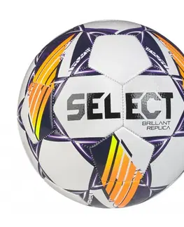 Futbalové lopty Futbalová lopta SELECT FB Brillant Replica 5 - bielo-fialová