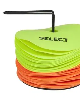 Volejbalové doplnky značiace podložky Select marking mat set 24 pcs w / holder žltá, oranžová