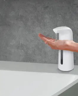 Doplnky do kúpeľne Senzorický dávkovač mydla a dezinfekcie WENKO LARINO