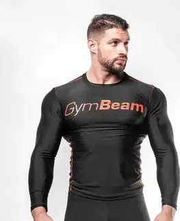 Funkčné oblečenie GymBeam Kompresné tričko Black/Red  S