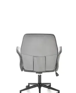 Kancelárske stoličky HALMAR Tulip kancelárske kreslo s podrúčkami sivá