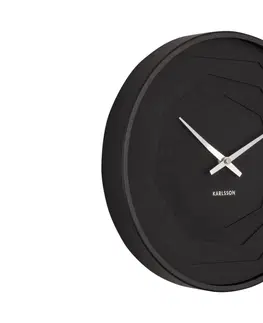 Hodiny Nástenné hodiny Karlsson KA5850, čierna 30cm 