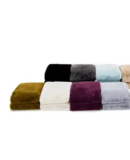 Deky Kožušinová deka, béžová, 150x180, RABITA NEW TYP 2