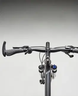 bicykle Trekingový bicykel RIVERSIDE 700 sivo-zelený