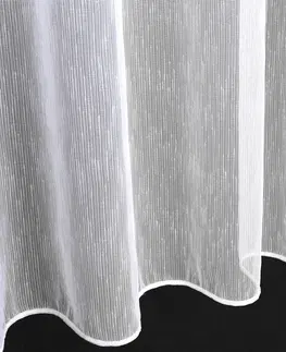 Záclony Záclona markizeta, Polaris s leskom as olovkom metráž, biela 180 cm