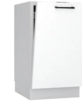 Dvierka a čelá zásuviek pre kuchynske skrinky Predná stena umývačky Max 45pz biela