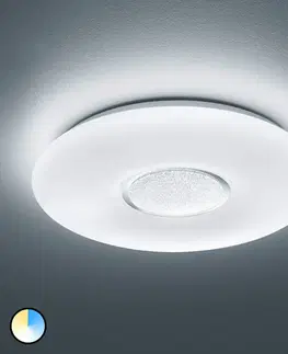 Stropné svietidlá Reality Leuchten Stropné LED svietidlo Akina s diaľkovým ovládaním
