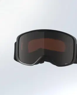okuliare Lyžiarske a snowboardové okuliare G 100 S3 do jasného počasia čierne