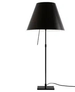 Stolové lampy Luceplan Luceplan Costanza stolná lampa D13 čierna/čierna