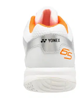 bedminton Pánska obuv PC 65X bielo-oranžová