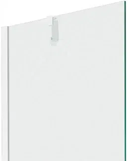 Sprchové dvere MEXEN/S - Next vaňová zástena FIX 60x150 cm, transparent, biela 895-060-000-00-00-20