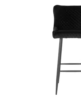 Barové stoličky Norddan Dizajnová barová stolička Laurien čierna