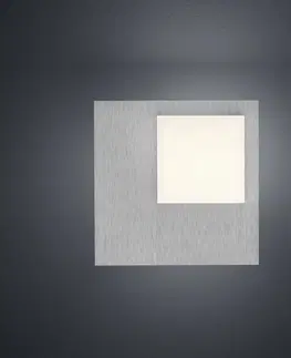 Stropné svietidlá BANKAMP BANKAMP Cube stropné LED svetlo 8 W, striebro