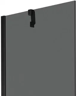 Sprchové dvere MEXEN/S - Next vaňová zástena FIX 60 x 150 cm, grafit, čierna 895-060-000-00-40-70