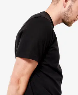 fitnes Pánske tričko na fitness čierne