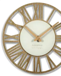 Hodiny Nástenné hodiny Loft Piccolo Flex Bianco 30cm, z219-d2-dx 