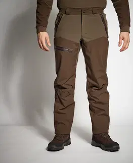 mikiny Poľovnícke nepremokavé nohavice Renfort 900 gaštanovohnedé