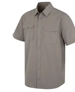 Pánské košele Pánske tričko s krátkymi rukávmi Husky Grimy M sivá L