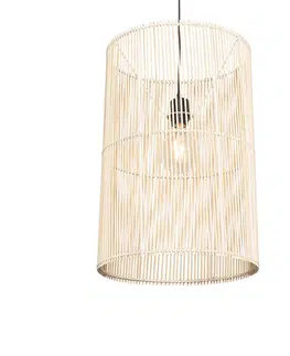 Zavesne lampy Škandinávske závesné svietidlo bambusové - Natasja