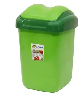 Odpadkové koše Kinekus Kôš na odpad preklápací 15 l, plastový, FALA, zelený