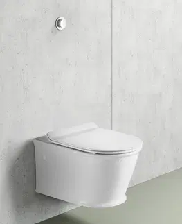 Kúpeľňa SAPHO - GALIA závesná WCmisa, Rimless, 37x55cm, biela PC081