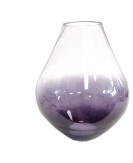 Drobné dekorácie a doplnky Váza sklenená Purple