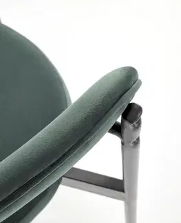 Jedálenské stoličky a kreslá Jedálenská stolička K509 Halmar Zelená