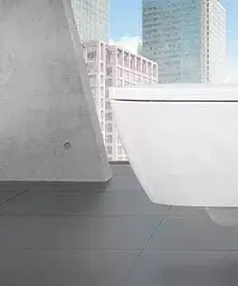 Záchody VILLEROY & BOCH - ViClean Závesné WC s bidetovou doskou, Directflush, s CeramicPlus, alpská biela V0E100R1