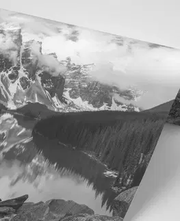 Samolepiace tapety Samolepiaca fototapeta nádherná čiernobiela horská krajina