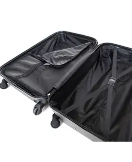 Batohy Pretty UP Cestovný škrupinový kufor ABS16 S, čierna