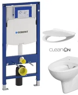 Kúpeľňa GEBERIT Duofix bez tlačidla + WC CERSANIT CLEANON PARVA + SEDADLO 111.300.00.5 PA2