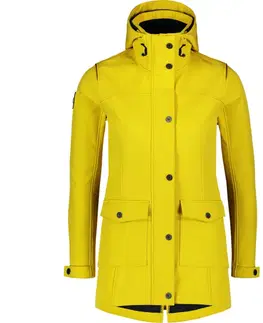 Dámske bundy a kabáty Dámska zateplená softshellová bunda Nordblanc Texture žltá NBWSL7579_ZLZ 36
