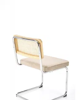 Jedálenské stoličky a kreslá Jedálenská stolička K504  Halmar Sivá