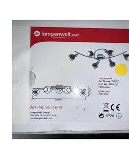 Svietidlá Lampenwelt Lampenwelt - LED Bodové svietidlo 6xE14/4W/230V 
