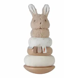 Drevené hračky LITTLE DUTCH - Nasadzovacie krúžky Baby Bunny