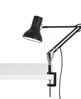 Stolové lampy s klipom Anglepoise Anglepoise Type 75 Mini upínacia lampa čierna