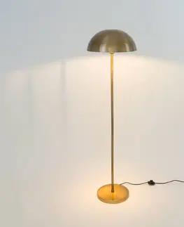 Stojacie lampy Holländer Stojacia lampa Fungo, vyžarujúca nadol, zlatá