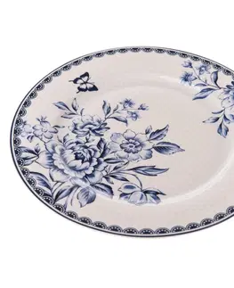 Taniere Porcelánový tanier Blue Rose, 19,5 cm